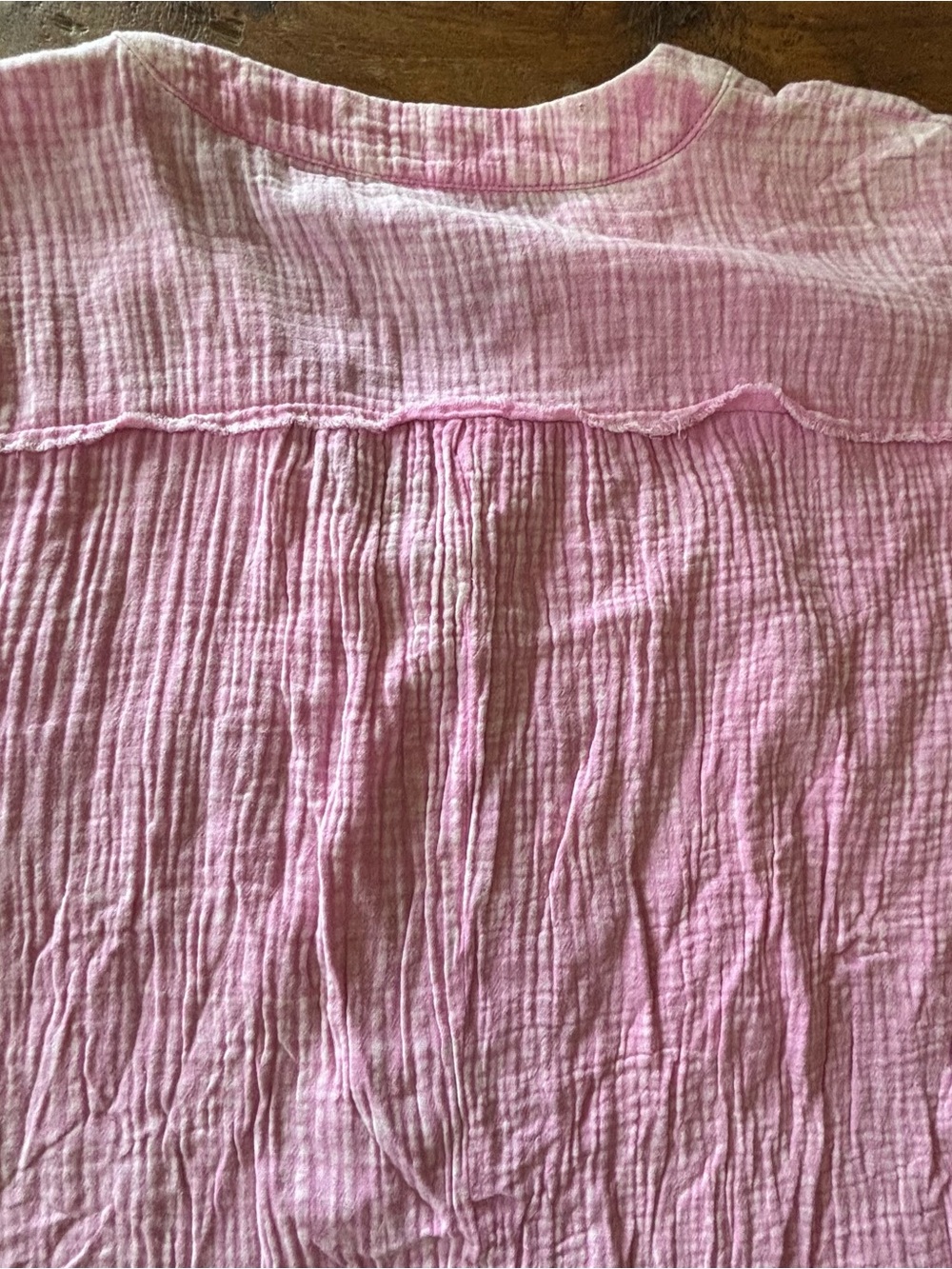 100% Cotton Zenana Outfitters Pink Gauze Dress/Top - Picture 7 of 7